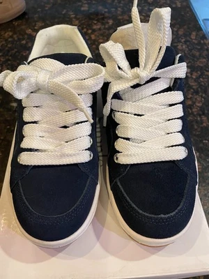 NUEVO CON ETIQUETAS OS Zapatos Simple Monopatín Azul Marino Gamuza Talla W7, M5, EU38  Foto 1 de 4