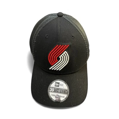 New Era Portland Trail Blazers 39Thirty Sombrero Ajustado Negro S/M NBA Baloncesto Nuevo con Etiquetas Foto 1 de 4