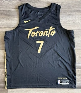 Toronto Raptors 2020 City Edition Swingman Jersey Black Gold Size 56 - Picture 1 of 4