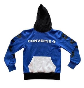 Converse All Star Pullover Hoodie All Star Graphic Print Sleeves Boys Size S - Picture 1 of 6