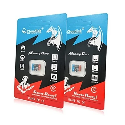 Pack of 2 Micro SD Card U1 Class 10 Micro SDHC Memory Card Optimized for 4GB - Image 1 of 2