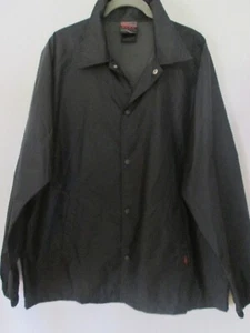 Vans Off The Wall Button Rain/Windbreaker Shell Jacket Black Men’s Large L NEW - Picture 1 of 7