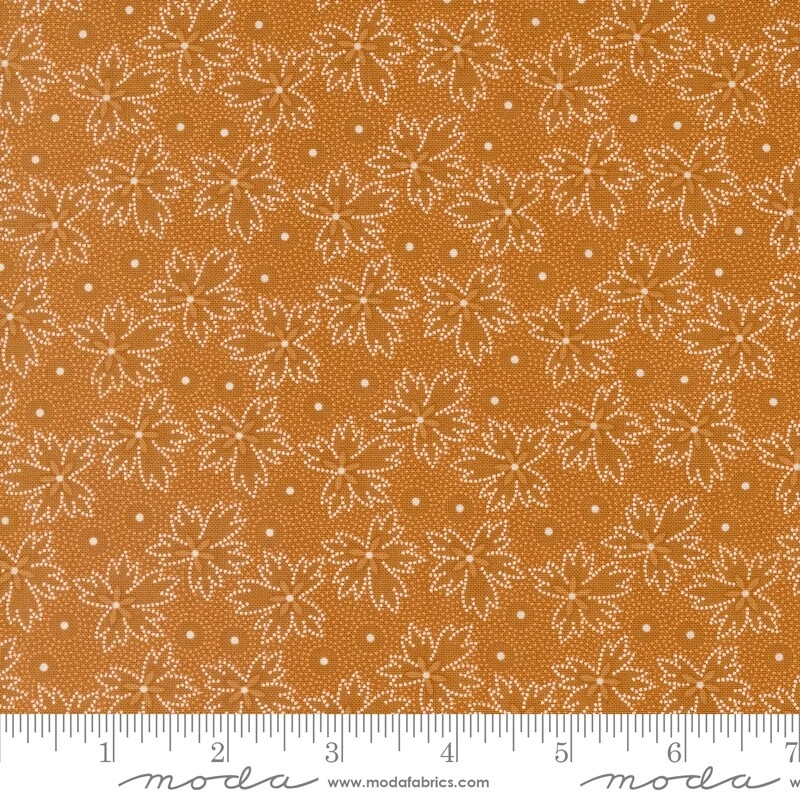 Denim and Daisies  Leaf Dot Blender Butterscotch  Fig Tree for 1/2 YD 35385 15 - Image 1 of 1