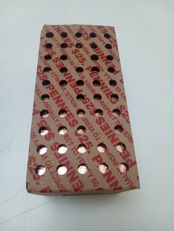 $2000 a box? P sellers almost gone 1 BOX 50 Rolls 2025 P Lincoln  Shield  Penny  - Image 1 of 4