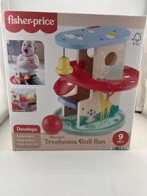 Carrera de bolas de madera para casa del árbol Fisher-Price. Juego de rol de desarrollo, nuevo en caja Foto 1 de 4
