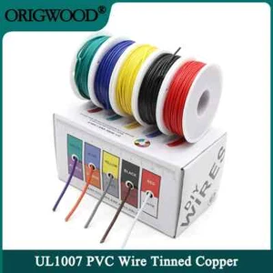 UL1007 Wire Insulation Tinned Copper Cable Kit Stranded Electrical Line Wire - Picture 1 of 11