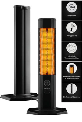 # LUXEVA Carbon Infrarot Standheizstrahler Heizstrahler Terassen Heizung 2000 W - Bild 1 von 4