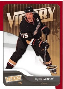 11/12 UPPER DECK VICTORY RED #1 RYAN GETZLAF DUCKS *60430