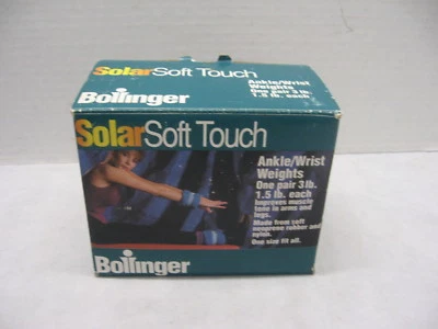 Bollinger 太阳能柔软触感脚踝手腕重量 3 磅 2件套 — 第 1/4 张图片