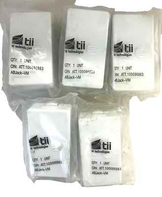LOT OF 5- TII TECHNOLOGIES ABJACK-VM ATT.100086863  - Image 1 of 4