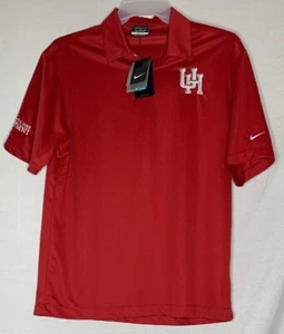 Nike University of Houston Pike Alumni Dri Fit Golf Polo Shirt Mens M Coogs NWT - Picture 1 of 6