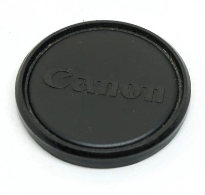 Original Canon 62 mm Push-On Plastic Front Lens Cap for lenses 55 filter thread - Image 1 of 2