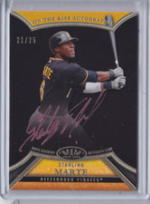 STARLING MARTE 2013 Topps Tier One BLACK On the Rise Auto /25 GOLD INK METS SSP