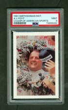 AJ Foyt 1981 Smithsonian Champions of American Sports  PSA 9 Mint