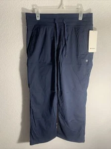 NWT Lululemon Dance Studio Mid Rise Pant Size 10 SHORT Navy Blue Athleisure - Picture 1 of 8