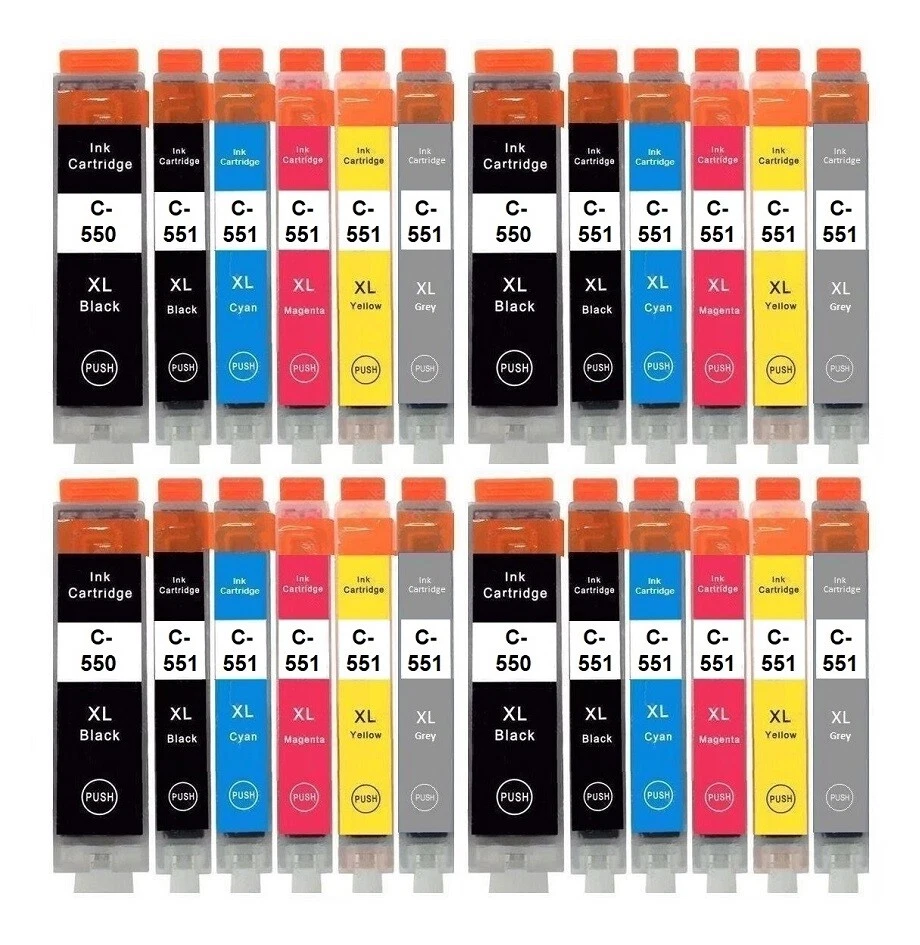 Druckerpatronen PGI-550 CLI-551 kompatibel mit Canon Pixma IP7250 IP8750 IX6850 - Bild 1 von 1