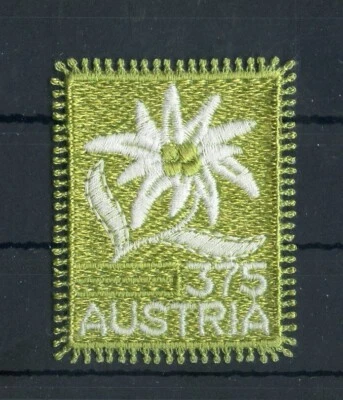 Austria 2005 Embroidery Embroidered Cloth Stamp Flower Flora Self-adhesive MNH - Image 1 of 4