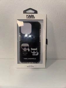 Hülle iPhone 13 Pro Karl Lagerfeld MagSafe Cat Choupette Figur Schwarz - Bild 1 von 5