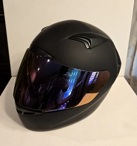 1Storm G-335 Full Face Motorcycle Helmet Size Medium 57-58cm Matte Black - NICE! - Bild 1 von 13
