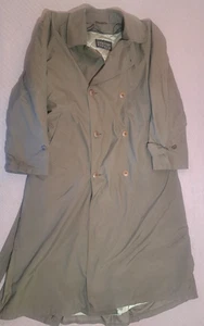 Newport Harbor Trenchcoat hellbraun Kragen zweireihig Gürtel Wollfutter 40 R - Bild 1 von 12