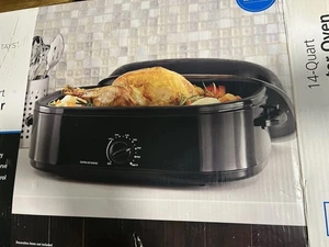 14-Quart Electric Roaster Oven with Self-Basting Lid, Turkey Roaster Oven with - Picture 1 of 4