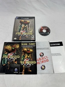 Metroid Prime (Nintendo GameCube 2002)  Cleaned CIB Complete W/ Manual & Insert - Picture 1 of 17