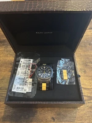 Ralph Lauren Sporting Chronographs R0236801 Black Dial Men's Watch - Image 1 of 4