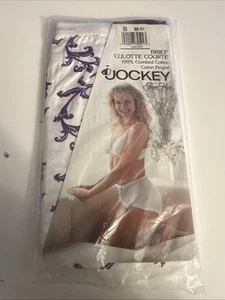 New Vintage One Jockey For Her Culotte Cut Brief Size 6 Combed Cotton Floral Q26 - Picture 1 of 5