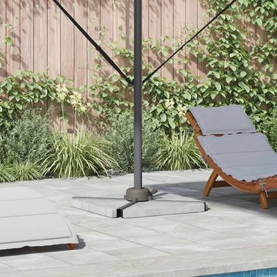 Base per ombrellone Argento 23 x 14 6 cm vidaXL - Immagine 1 di 4