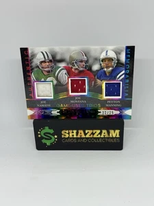 2024 Leaf In The Game Used NAMATH/ MONTANA/ MANNING /25 Triple Jersey Relic HOF - Picture 1 of 4
