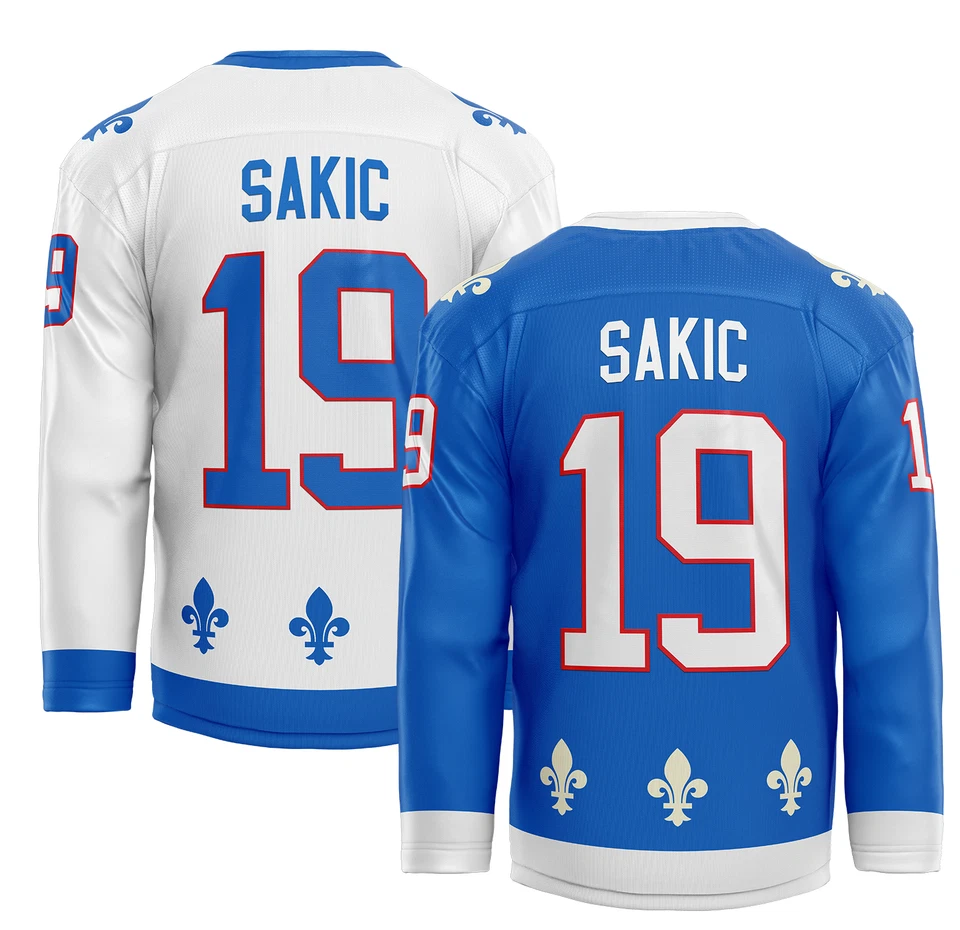 Camiseta imanes Quebec Nordiques (1991-1995), ¡elige a tu jugador! Foto 1 de 1