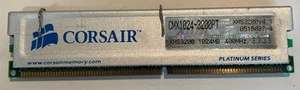 1GB Corsair CMX1024-3200PT 400MHz DDR1 Computer Memory - Picture 1 of 3