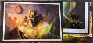 THAN0S INFINITY GAUNTLET 12”x18” STAMPA ARTISTICA FIRMATA CHRISTOPHER CLARK - Foto 1 di 7