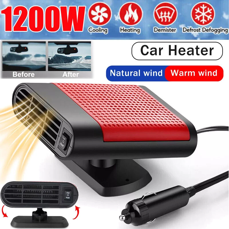 1200W Portable Electric Car Heater 12VDC Heating Fan Defogger Defroster Demister - Image 1 of 4