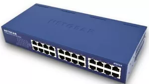 NetGear Unmanaged 1U IPMI ProSafe JFS524 24 Port 10/100Mbps Ethernet Switch NIB - Picture 1 of 2