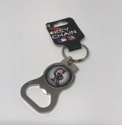 Colorado Rockies Baseball Bottle Opener Keychain Silver MLB BRAND NEW NIP - Image 1 of 2