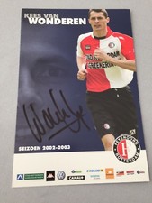 KEES VAN WONDERREN Feyenoord Rotterdam Signed Autograph Card 10 x 15 
