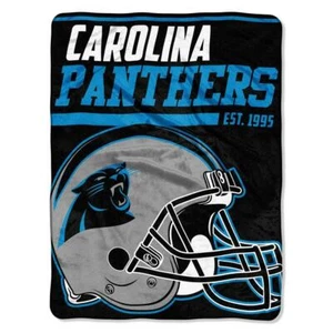 Northwest Company NFL Carolina Panthers 40 Yard Dash Micro Raschel Throw Blanket - Picture 1 of 1