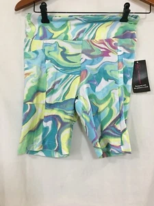 New No Boundaries Juniors Women's Biker Shorts Blue  Tie Dye U pick - Picture 1 of 4