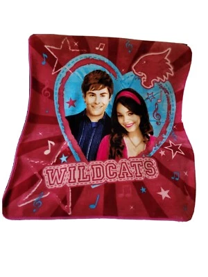Disney HIGH SCHOOL MUSICAL Fleece Throw Blanket Thick Plush Wildcats - Image 1 of 4