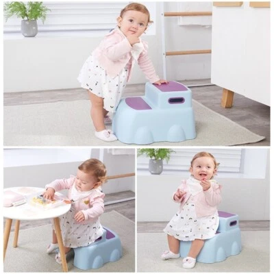 Children's hand wash pad foot stool cartoon car non-slip step seat footstool - Image 1 of 4
