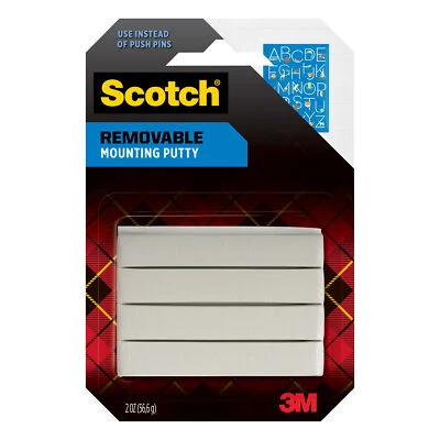 Masilla de montaje extraíble Scotch® 860S, 2 oz. Blanco Foto 1 de 3