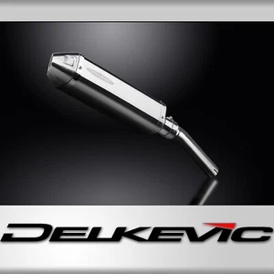 Suzuki DR650S DR650R 1990-1995 Slip On 13" TriOval Stainless Exhaust Muffler Kit - Picture 1 of 5