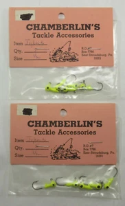 2 packs of Vintage Handcrafted Chartreuse Jigheads - 1/32 oz. 5 per pack - Picture 1 of 1