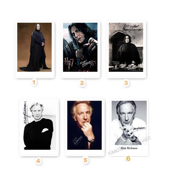 Alan Rickman ` Professor Severus Snape aus Harry Potter - Autogrammfoto Auswahl