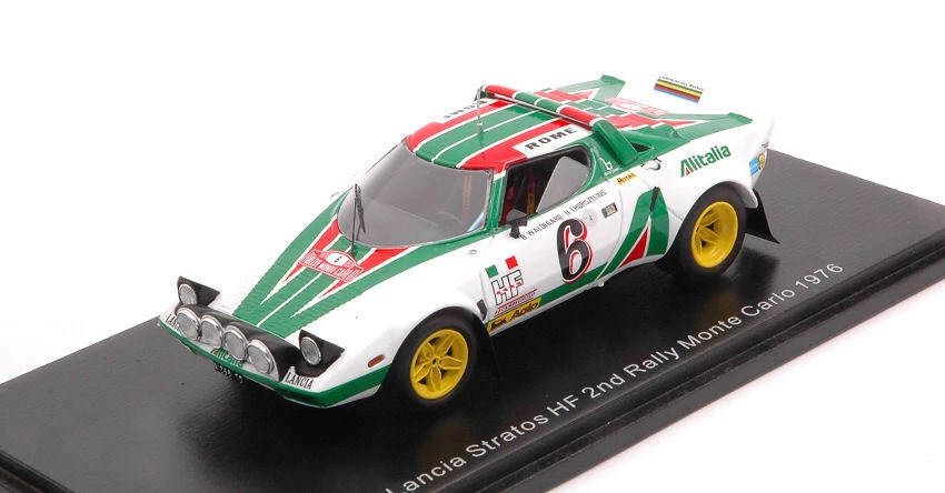 SPARK MODEL 1/43 LANCIA STRATOS HF #6 2ND RALLY MONTE CARLO 1976 ART. S9083