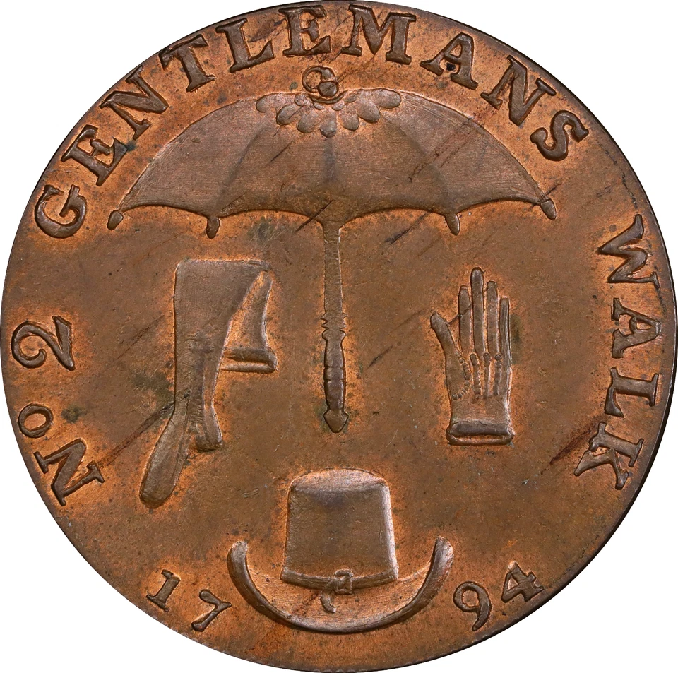 1794 Great Britian Norfolk, Norwich Conder 1/2 Penny - PCGS MS64 - Rare Top POP! - Image 1 of 4