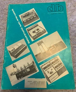 DB The Sound Engineering Magazine, Januar 1972 Kurzstrecken-Bandduplikatoren, Original - Bild 1 von 1