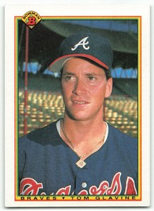 1990 BOWMAN TOM GLAVINE ATLANTA BRAVES #2