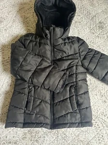 Gently Used Kids Girls Black Puffer Jacket “SO” Sz 6-6x W/ Free Shipping - Picture 1 of 11